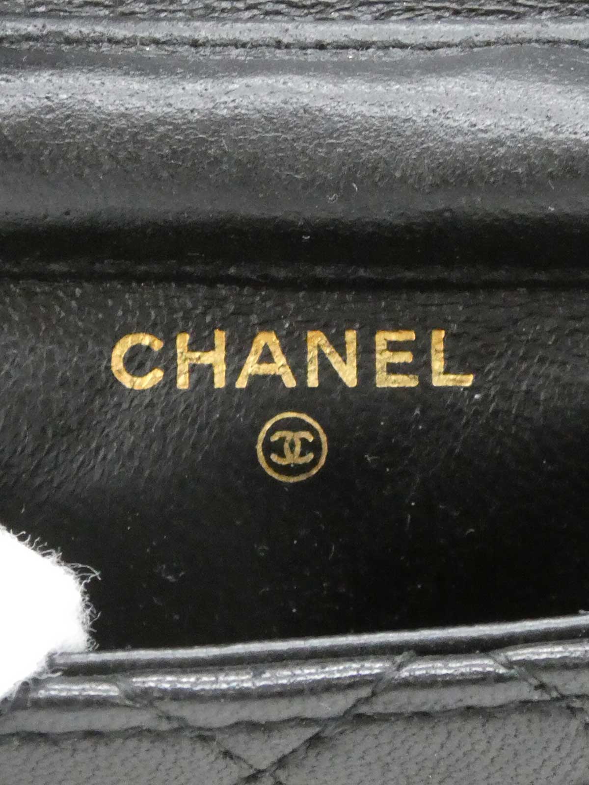 1990 CC Mark 微型链条包，黑色