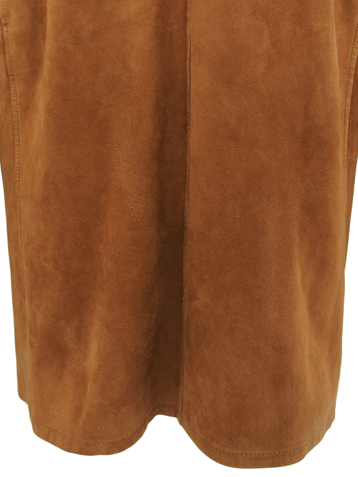 スエードガンチーニプレートジャケット ブラウン