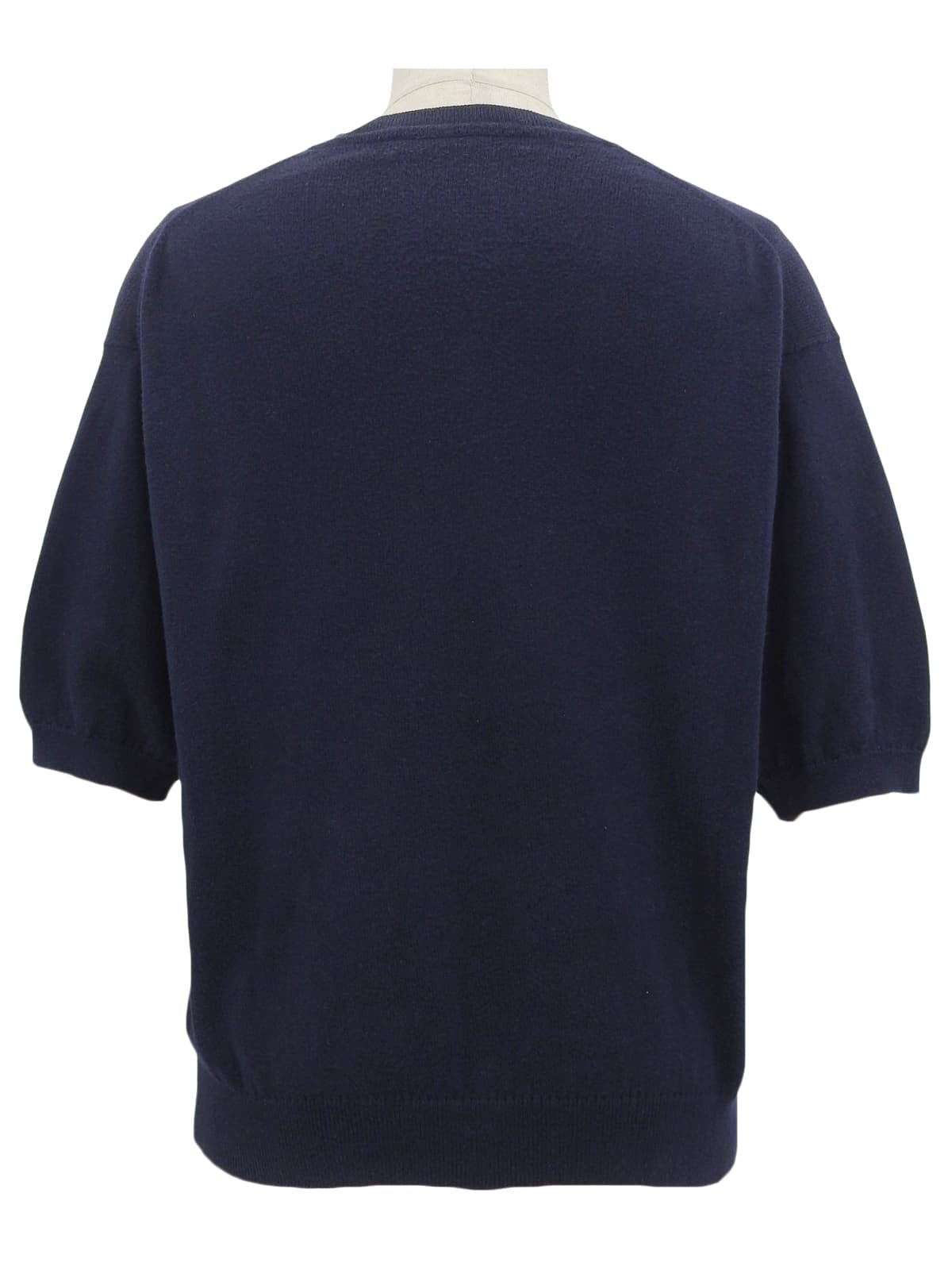 Argyle Pattern Short Sleeve Knit Vest Navy/Multi