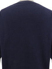 Argyle Pattern Short Sleeve Knit Vest Navy/Multi