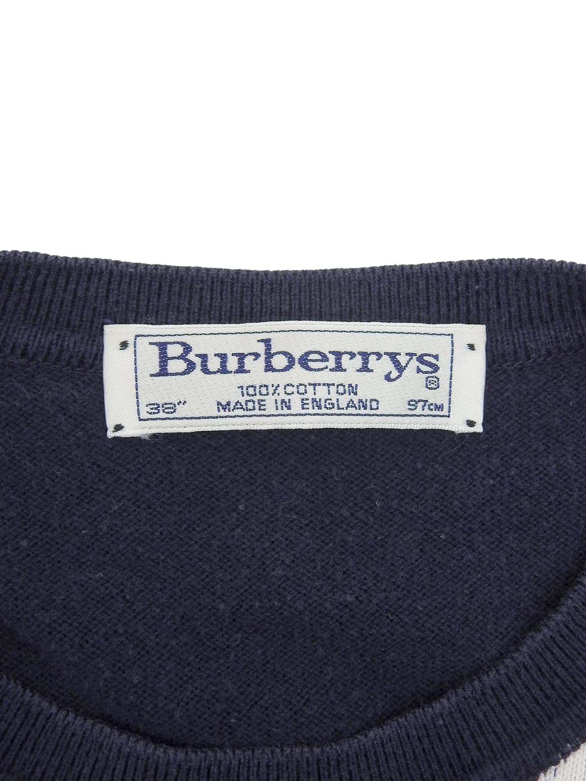 Argyle Pattern Short Sleeve Knit Vest Navy/Multi