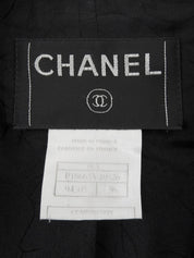 2001年製 ウールCCマークボタンジャケット ブラック