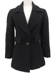 2001年製 ウールCCマークボタンジャケット ブラック