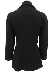 2001年製 ウールCCマークボタンジャケット ブラック