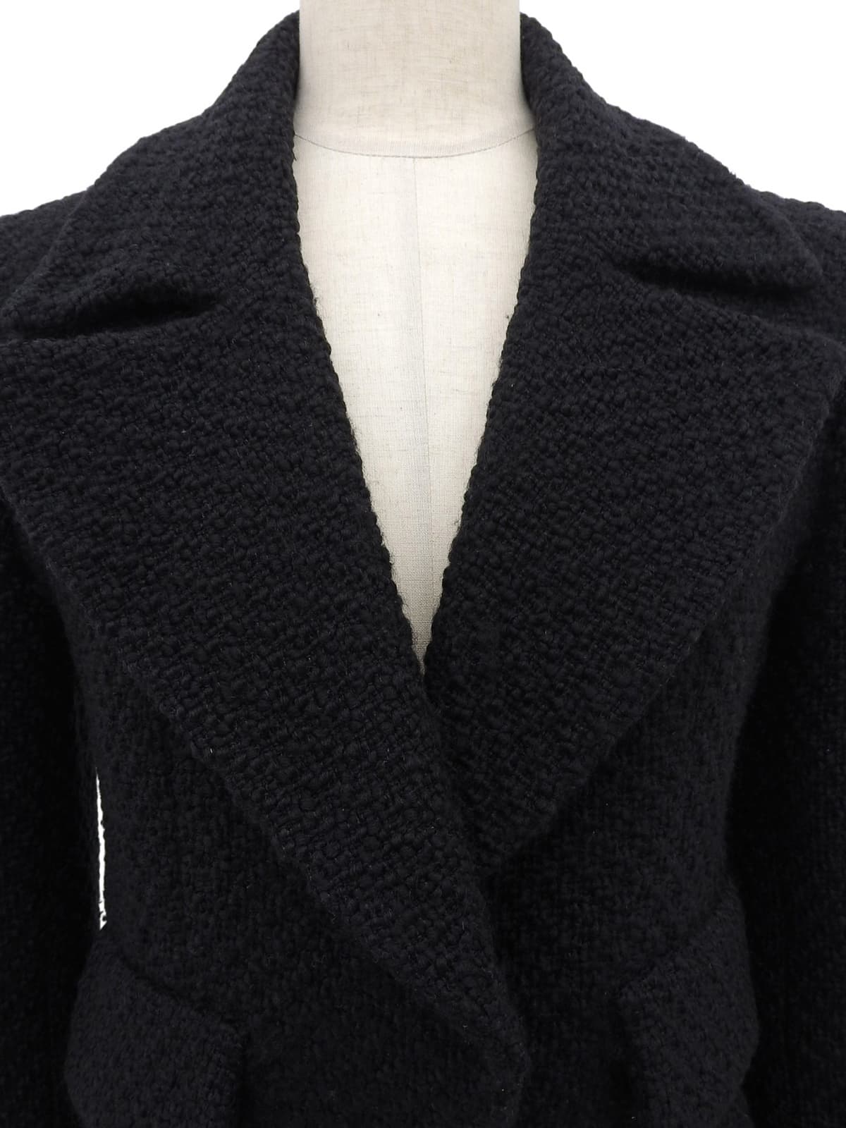 2001年製 ウールCCマークボタンジャケット ブラック