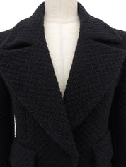 2001年製 ウールCCマークボタンジャケット ブラック