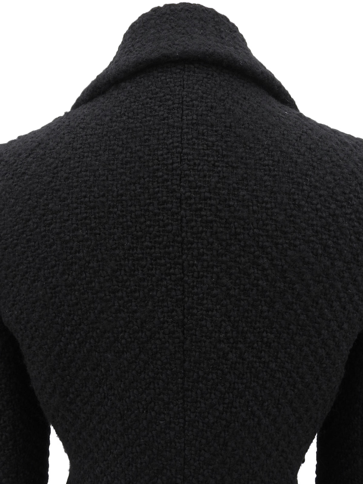 2001年製 ウールCCマークボタンジャケット ブラック