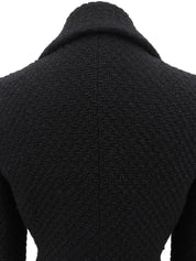 2001年製 ウールCCマークボタンジャケット ブラック