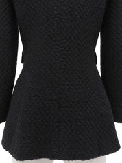 2001年製 ウールCCマークボタンジャケット ブラック