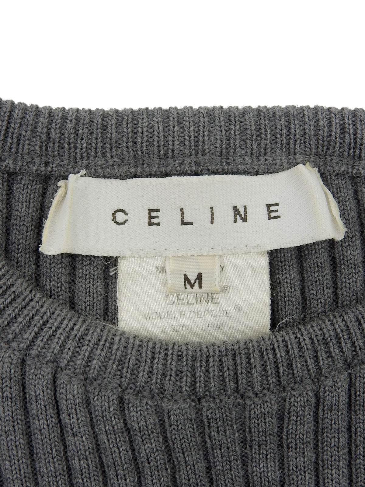 Macadam Stud Knit Top in Grey