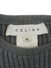 Macadam Stud Knit Top in Grey