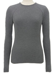 Macadam Stud Knit Top in Grey