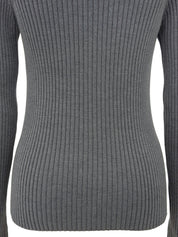Macadam Stud Knit Top in Grey