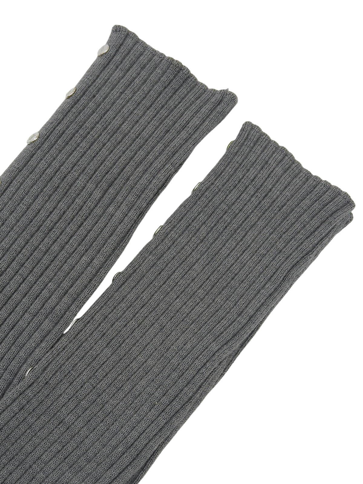 Macadam Stud Knit Top in Grey