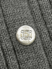 Macadam Stud Knit Top in Grey