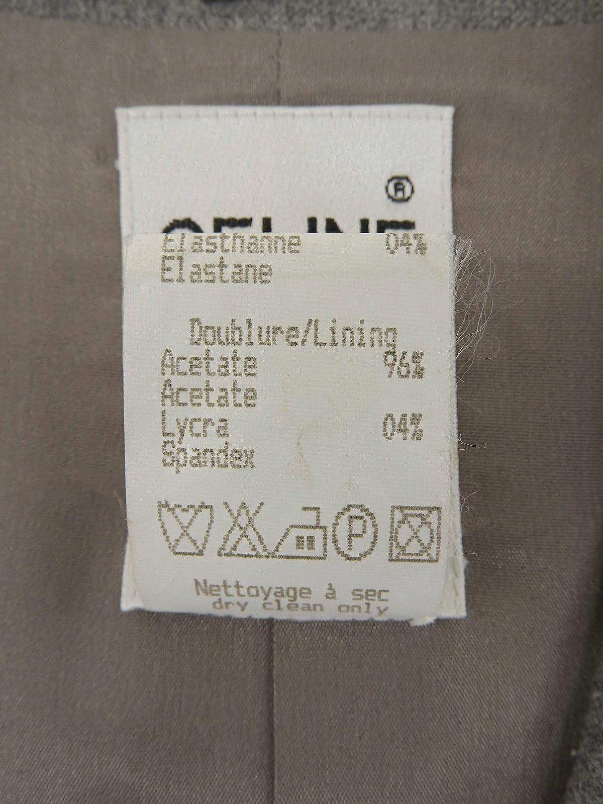 Grey wool logo button jacket