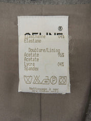 Grey wool logo button jacket