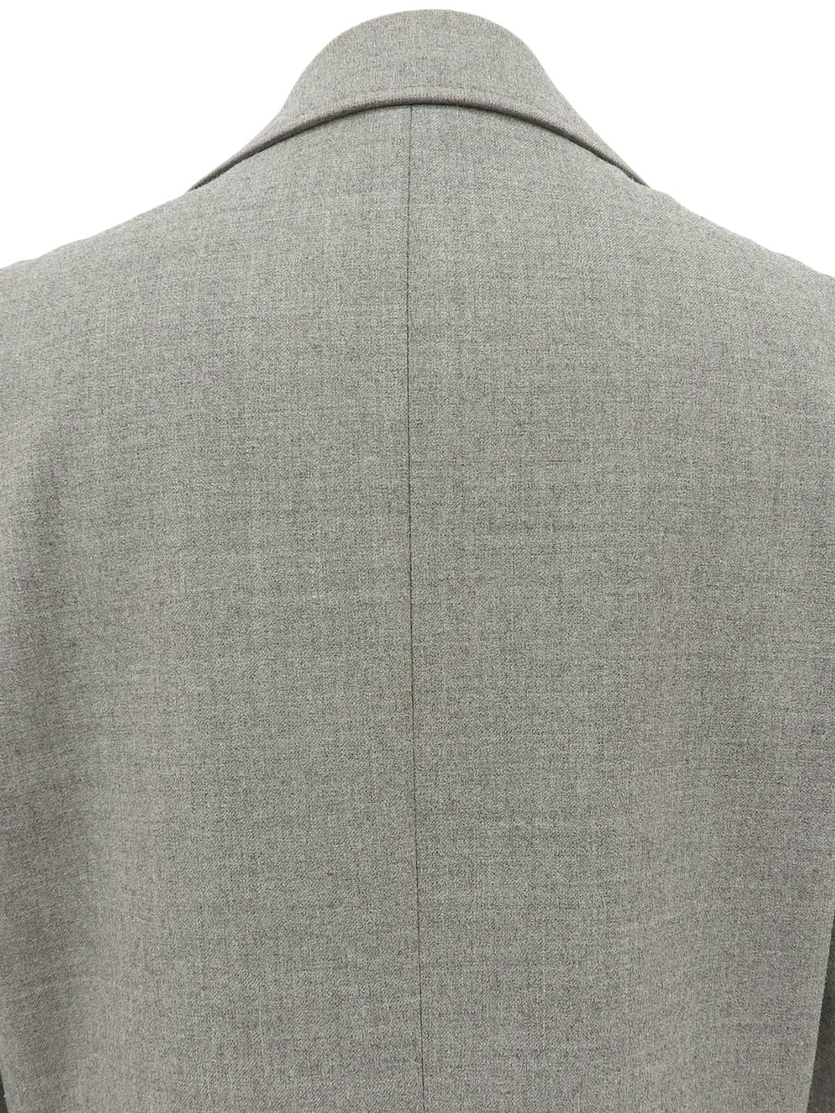 Grey wool logo button jacket