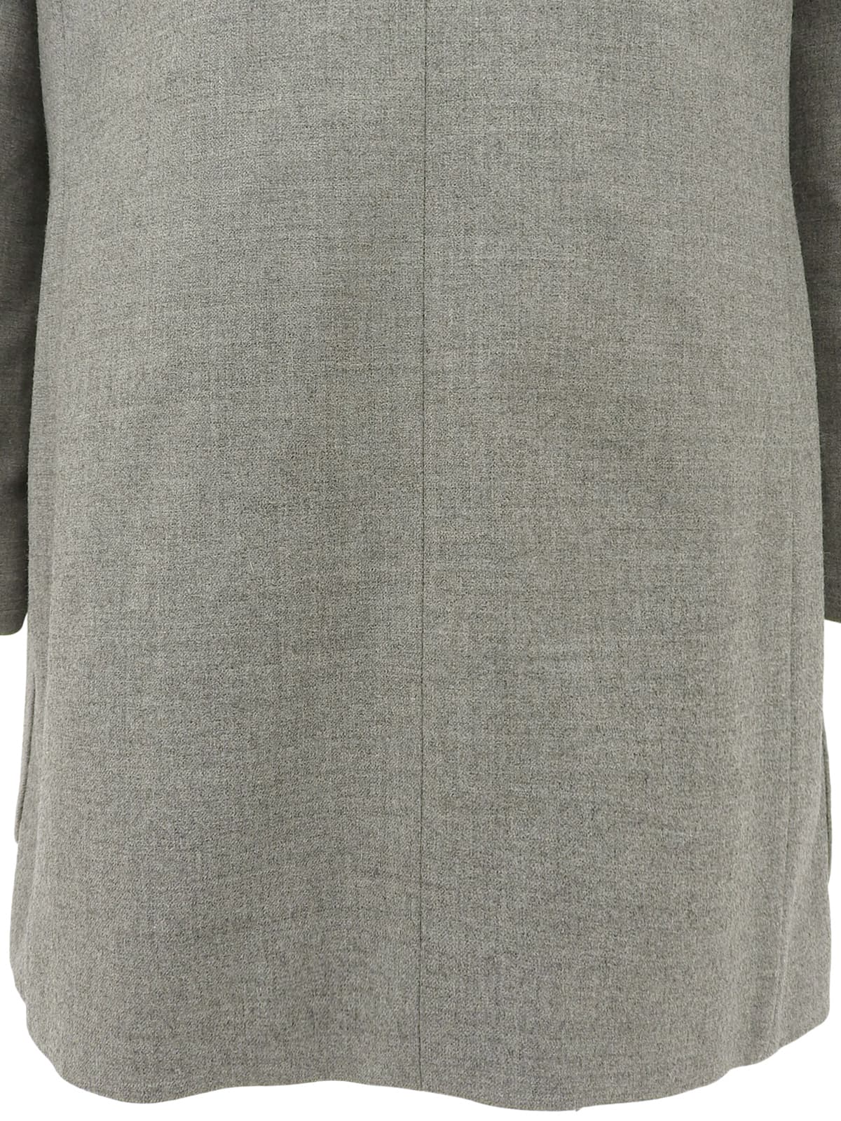 Grey wool logo button jacket