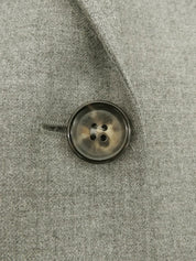 Grey wool logo button jacket