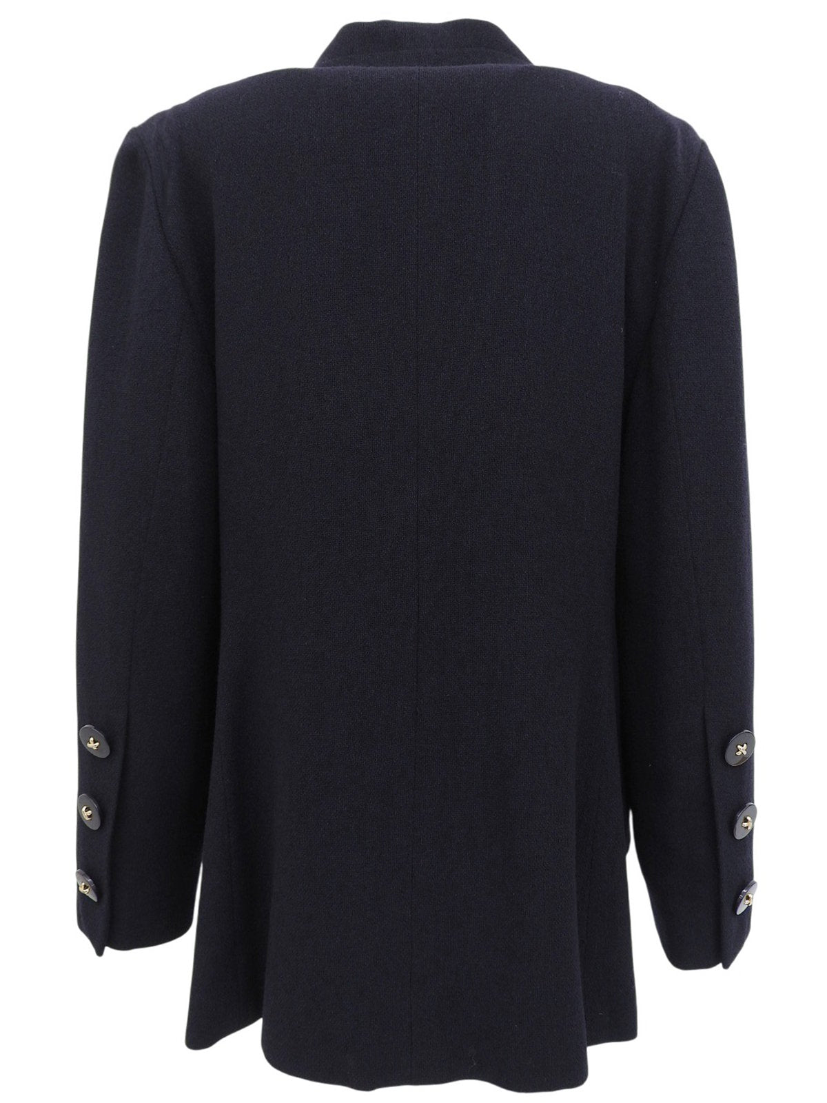 ウールダブルブレストジャケット ネイビー
