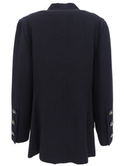 ウールダブルブレストジャケット ネイビー