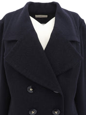 ウールダブルブレストジャケット ネイビー