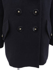 ウールダブルブレストジャケット ネイビー