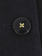 ウールダブルブレストジャケット ネイビー