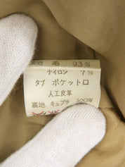 ツイードチェックパターンジャケット ベージュ/イエロー