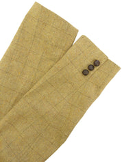 ツイードチェックパターンジャケット ベージュ/イエロー