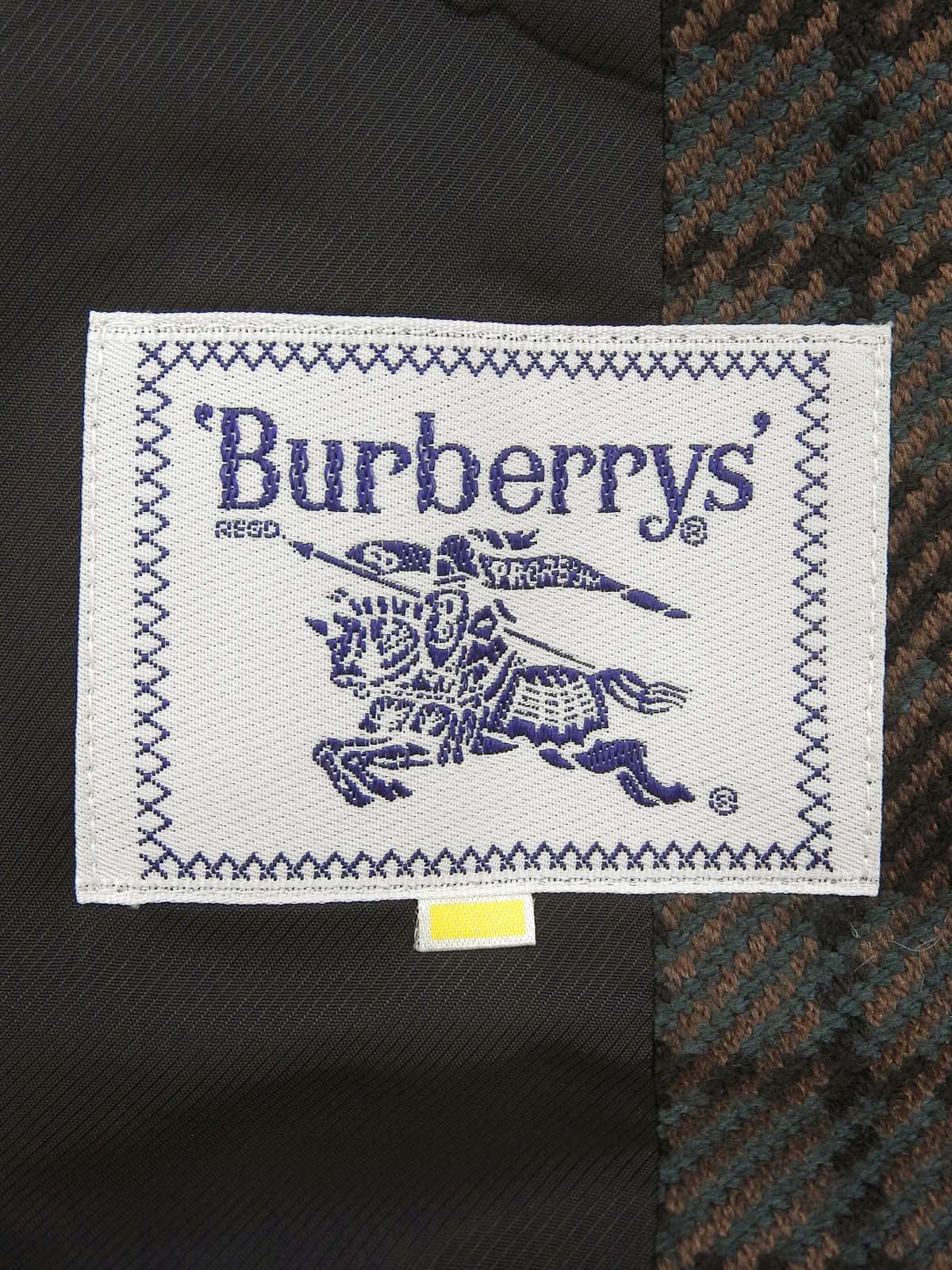 チェックパターンジャケット ブラック/グリーン/ブラウン