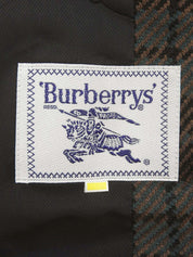 チェックパターンジャケット ブラック/グリーン/ブラウン