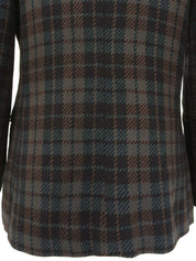 チェックパターンジャケット ブラック/グリーン/ブラウン