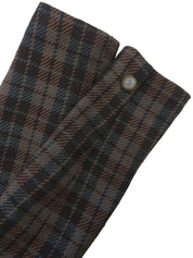 チェックパターンジャケット ブラック/グリーン/ブラウン