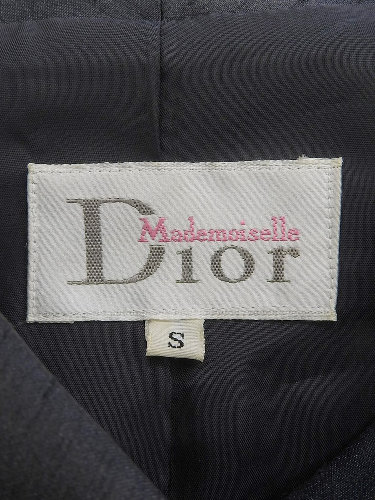 ロゴボタンウェストシェイプコート チャコールグレー