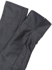 ロゴボタンウェストシェイプコート チャコールグレー