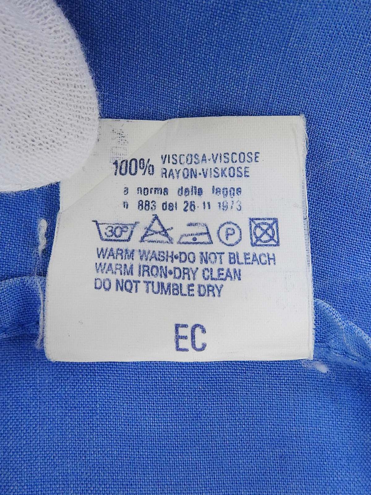 メデューサボタン半袖シャツ ブルー