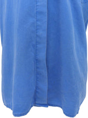 Medusa Button Short Sleeve Shirt Blue