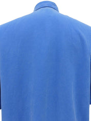 Medusa Button Short Sleeve Shirt Blue