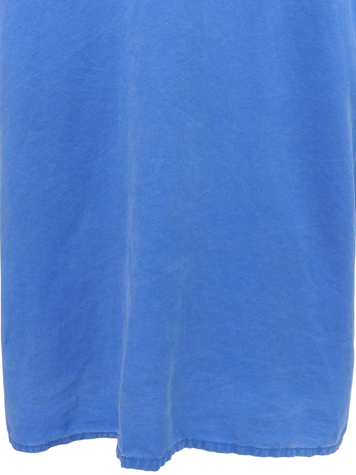 メデューサボタン半袖シャツ ブルー