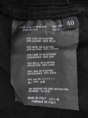 ロゴジップアップベルテッドニットカーディガン ブラック