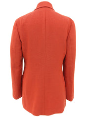 ガンチーニボタンジャケット オレンジレッド