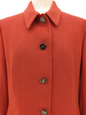 ガンチーニボタンジャケット オレンジレッド