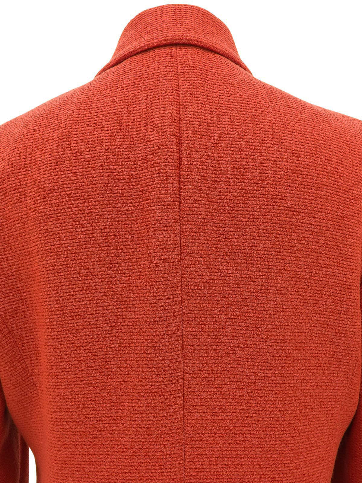 ガンチーニボタンジャケット オレンジレッド