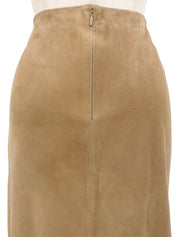 スエードタイトスカート ベージュ