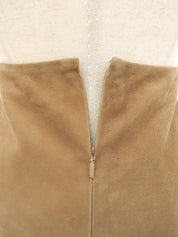 スエードタイトスカート ベージュ