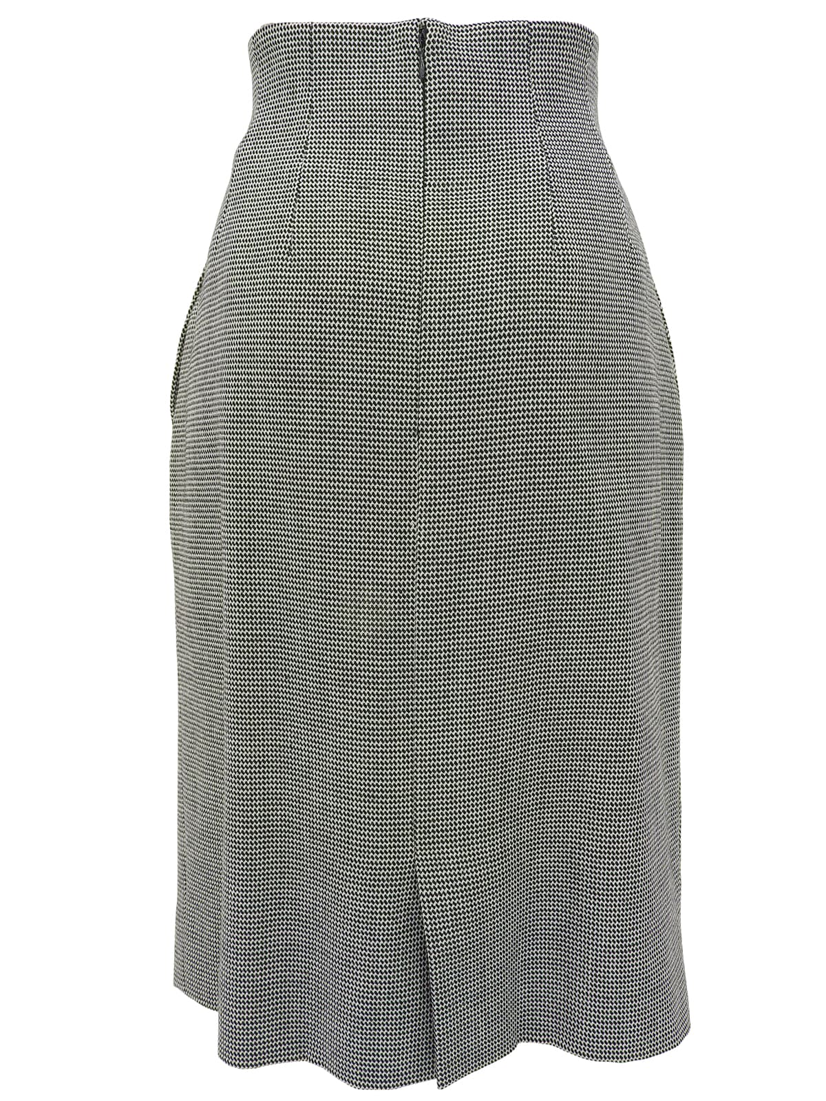 ウールハウンドトゥースパターンセットアップ ブラック/ホワイト