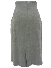 ウールハウンドトゥースパターンセットアップ ブラック/ホワイト