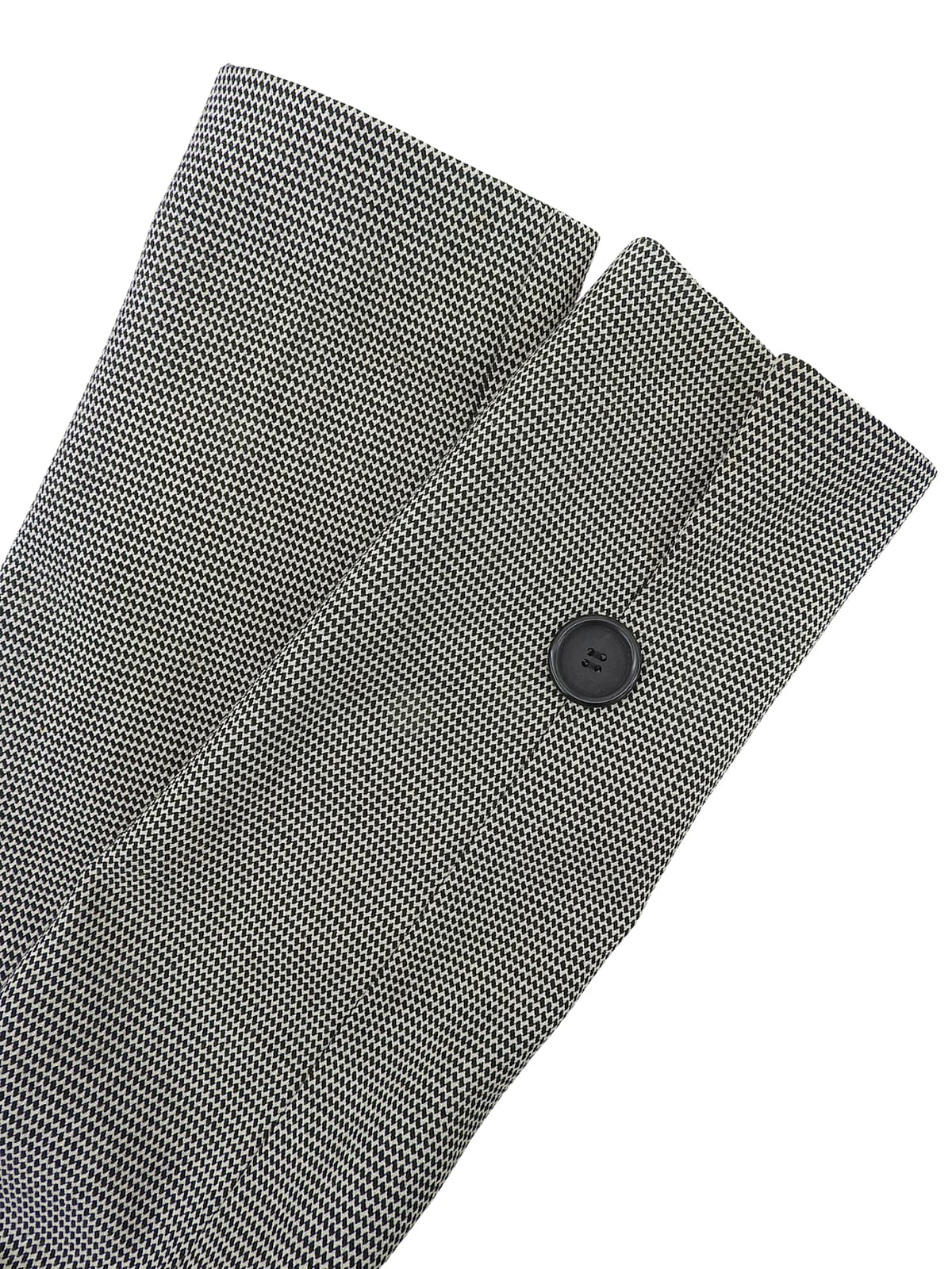 Wool Houndstooth Pattern Set in Black/White